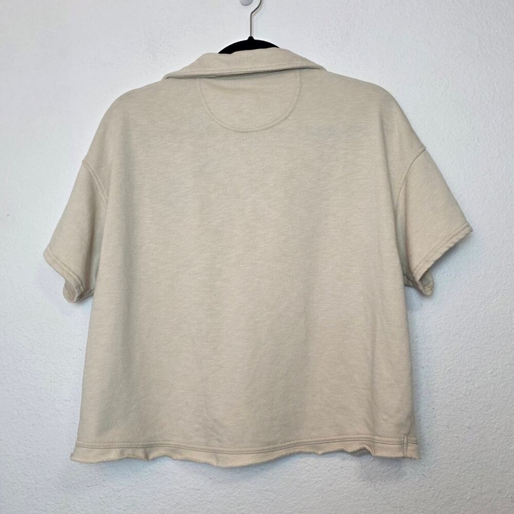 AMERICAN EAGLE Oversized Cropped Collared Sweatsh… - image 8